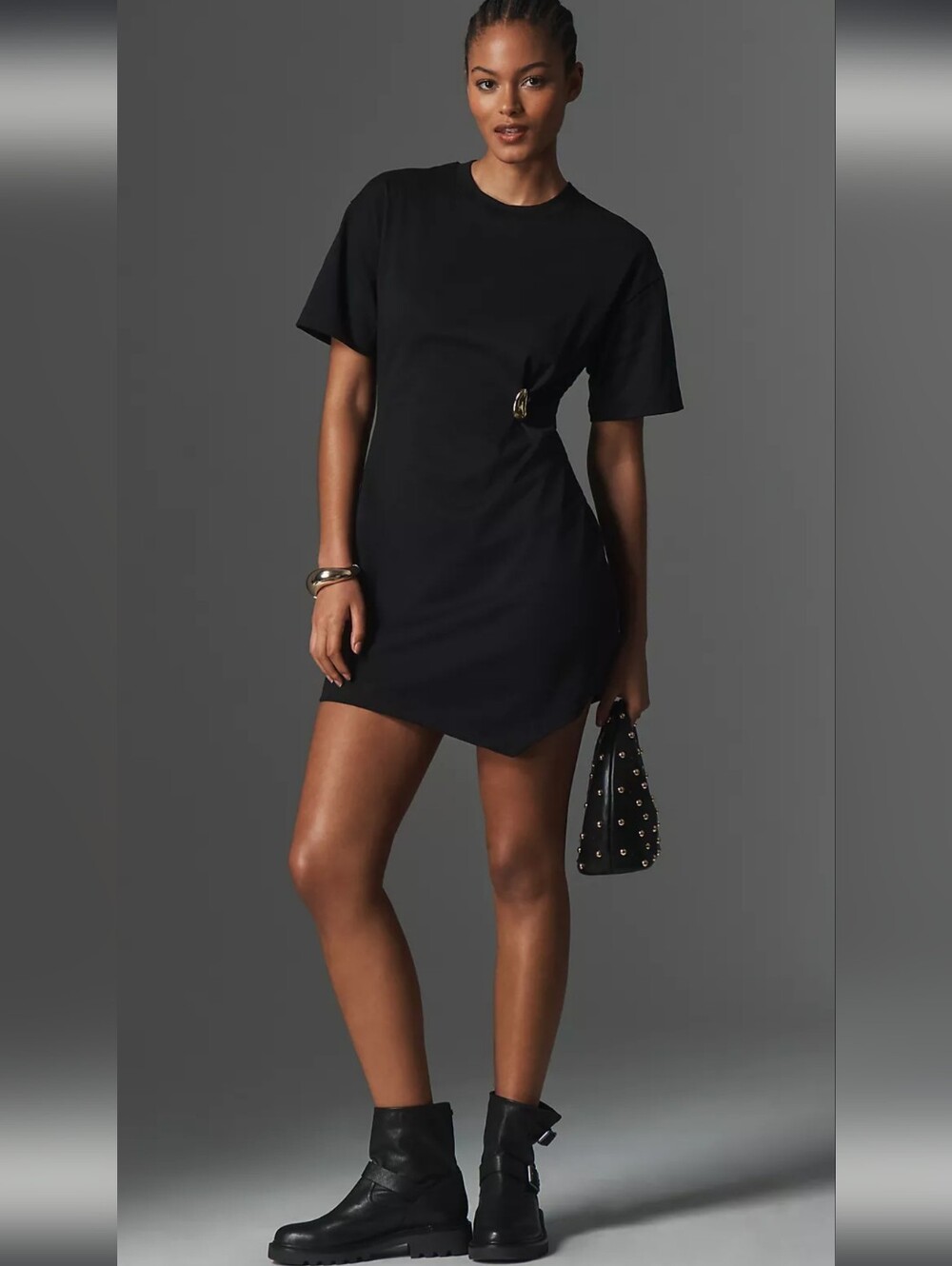 By Anthropologie Gathered Mini Dress
